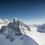 Jungfraujoch mit der Sphinx und dem Blick auf den Aletschgletscher