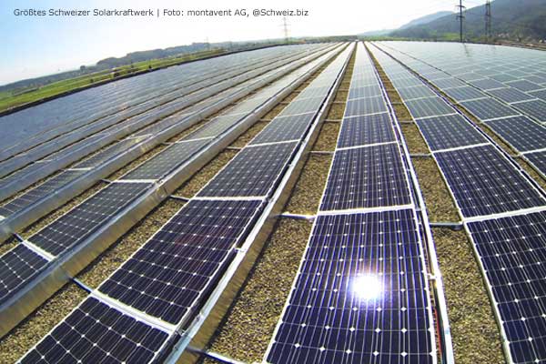 Größtes Schweizer Solarkraftwerk Neuendorf