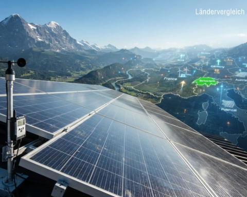 Ländervergleich 2025: Energiewende in der Schweiz und in Europa | Bild: SCHWEIZ.BIZ NEWS - Digital Art