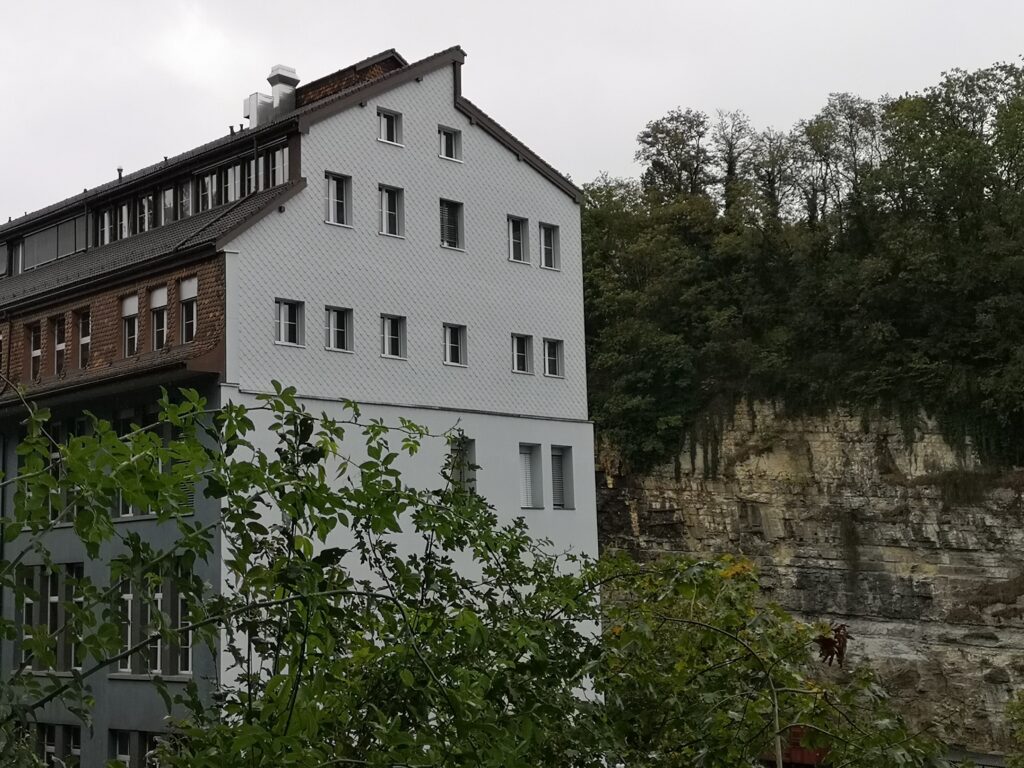 Verwaltungsgebäude von Georg Fischer in Schaffhausen, Aufnahme 2020.