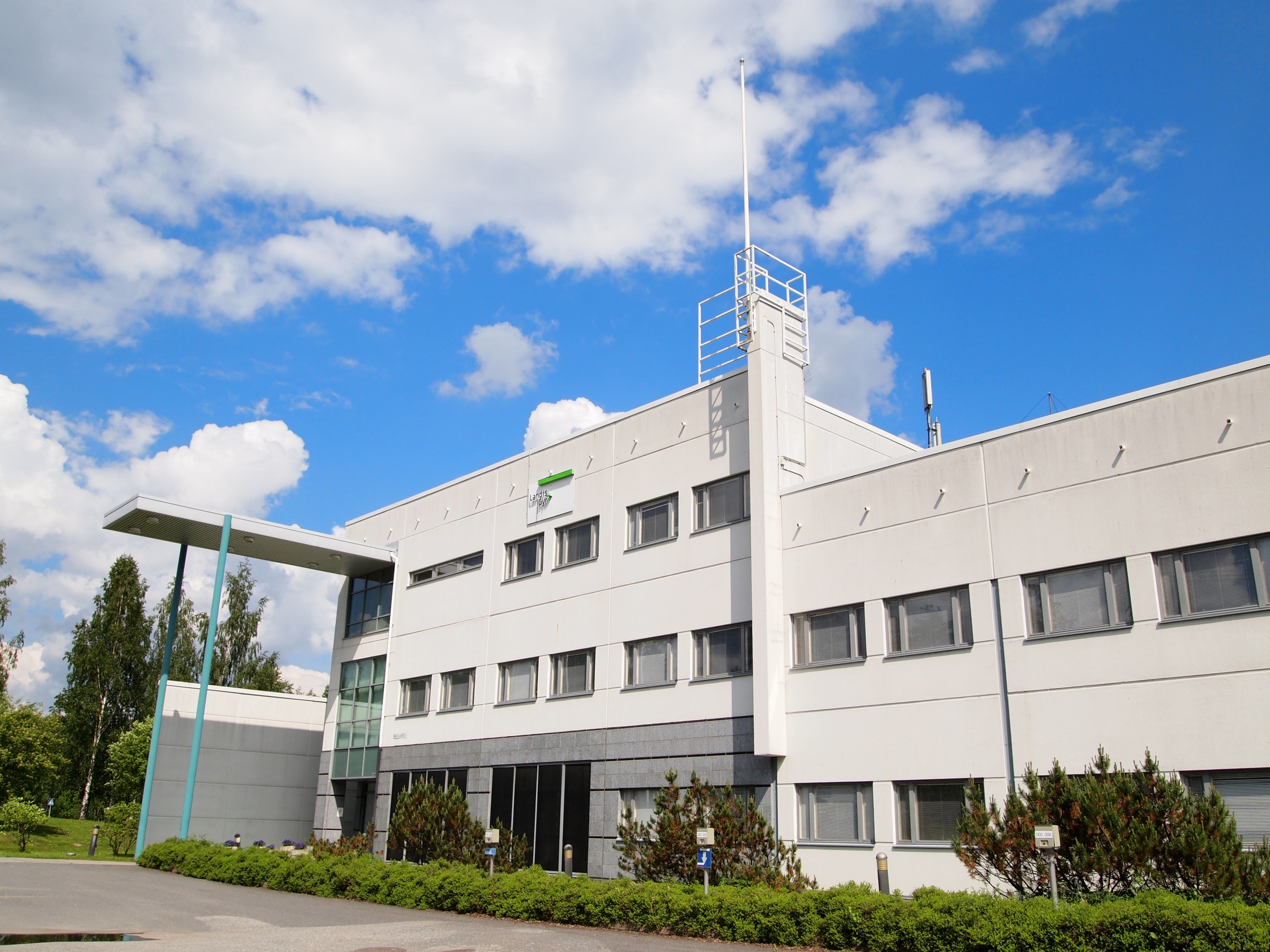 Landis+Gyr-Standort in Jyväskylä, Finnland, Aufnahme 2014.