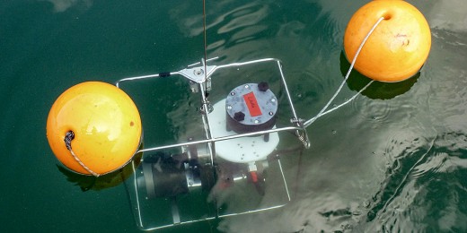 Im Luganersee filterten die Forscher mehrere hundert Liter Wasser in Tiefen bis zu 275 Metern mithilfe einer batteriebetriebenen in situ Pumpe.