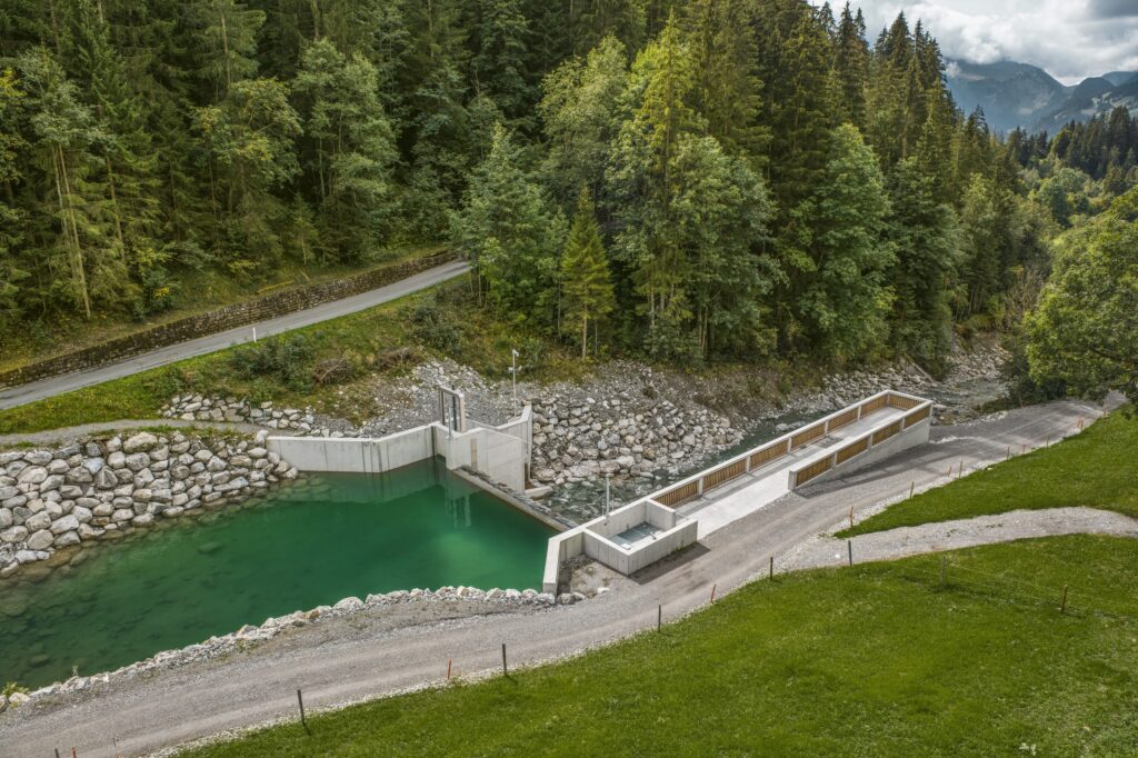 Wasserfassung des Wasserkraftwerks Turbach im Saanenland